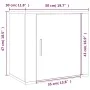 Weißer Wand-Nachttisch 50x30x47 cm von vidaXL, Nachttische - Ref: Foro24-816864, Preis: 31,19 €, Rabatt: %