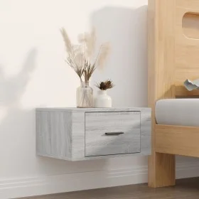 Sonoma gray wall bedside table 50x36x25 cm by vidaXL, Nightstands - Ref: Foro24-816852, Price: 31,67 €, Discount: %