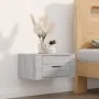 Sonoma gray wall bedside table 50x36x25 cm by vidaXL, Nightstands - Ref: Foro24-816852, Price: 31,65 €, Discount: %