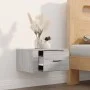 Sonoma gray wall bedside table 50x36x25 cm by vidaXL, Nightstands - Ref: Foro24-816852, Price: 31,65 €, Discount: %