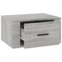 Mesita de noche de pared gris Sonoma 50x36x25 cm de vidaXL, Mesitas de noche - Ref: Foro24-816852, Precio: 31,91 €, Descuento: %