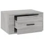 Sonoma grauer Wand-Nachttisch 50x36x25 cm von vidaXL, Nachttische - Ref: Foro24-816852, Preis: 31,65 €, Rabatt: %