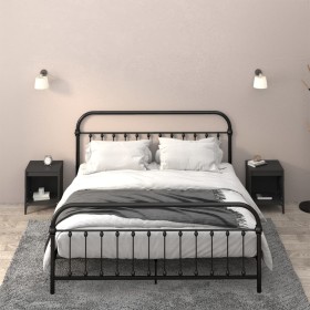 Nachttische 2 Einheiten schwarz 40x35x50 cm von vidaXL, Nachttische - Ref: Foro24-821877, Preis: 48,52 €, Rabatt: %