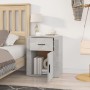 Mesita de noche madera contrachapada gris hormigón 50x36x60 cm de vidaXL, Mesitas de noche - Ref: Foro24-816724, Precio: 56,8...