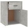 Mesita de noche madera contrachapada gris hormigón 50x36x60 cm de vidaXL, Mesitas de noche - Ref: Foro24-816724, Precio: 56,8...