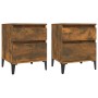 Two smoked oak bedside tables 40x35x50 cm by vidaXL, Lockers and storage cabinets - Ref: Foro24-821853, Price: 76,19 €, Disco...