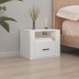 Mesita de noche de pared blanco 50x36x40 cm de vidaXL, Mesitas de noche - Ref: Foro24-816880, Precio: 54,14 €, Descuento: %