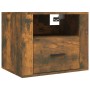 Wand-Nachttisch aus geräucherter Eiche, 50 x 36 x 40 cm von vidaXL, Nachttische - Ref: Foro24-816890, Preis: 45,67 €, Rabatt: %