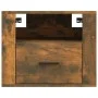 Mesita de noche de pared roble ahumado 50x36x40 cm de vidaXL, Mesitas de noche - Ref: Foro24-816890, Precio: 45,12 €, Descuen...