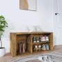 Mueble zapatero madera contrachapada roble ahumado 100x35x45 cm de vidaXL, Zapateros y organizadores de calzado - Ref: Foro24...