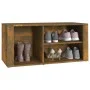 Mueble zapatero madera contrachapada roble ahumado 100x35x45 cm de vidaXL, Zapateros y organizadores de calzado - Ref: Foro24...