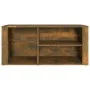 Mueble zapatero madera contrachapada roble ahumado 100x35x45 cm de vidaXL, Zapateros y organizadores de calzado - Ref: Foro24...