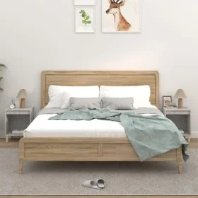 Bedside tables 2 units concrete gray 40x35x50 cm by vidaXL, Nightstands - Ref: Foro24-821867, Price: 41,04 €, Discount: %