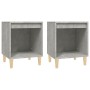 Bedside tables 2 units concrete gray 40x35x50 cm by vidaXL, Nightstands - Ref: Foro24-821867, Price: 41,41 €, Discount: %