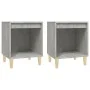 Bedside tables 2 units concrete gray 40x35x50 cm by vidaXL, Nightstands - Ref: Foro24-821867, Price: 41,04 €, Discount: %