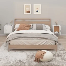 Wall bedside tables 2 pcs white 50x30x47 cm by vidaXL, Nightstands - Ref: Foro24-816865, Price: 45,02 €, Discount: %