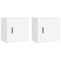 Wall bedside tables 2 pcs white 50x30x47 cm by vidaXL, Nightstands - Ref: Foro24-816865, Price: 45,35 €, Discount: %