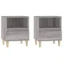 Bedside tables 2 units gray Sonoma 40x35x50 cm by vidaXL, Nightstands - Ref: Foro24-821807, Price: 71,22 €, Discount: %