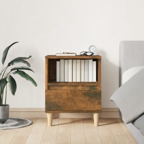 Smoked oak bedside table 40x35x50 cm by vidaXL, Nightstands - Ref: Foro24-821804, Price: 34,80 €, Discount: %