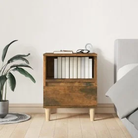 Smoked oak bedside table 40x35x50 cm by vidaXL, Nightstands - Ref: Foro24-821804, Price: 34,49 €, Discount: %