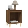 Mesita de noche roble marrón 40x35x50 cm de vidaXL, Mesitas de noche - Ref: Foro24-821872, Precio: 34,15 €, Descuento: %