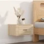Mesitas de noche de pared 2 uds color roble Sonoma 50x36x25 cm by vidaXL, Nightstands - Ref: Foro24-816847, Price: 65,56 €, D...