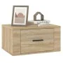 Mesitas de noche de pared 2 uds color roble Sonoma 50x36x25 cm by vidaXL, Nightstands - Ref: Foro24-816847, Price: 65,56 €, D...