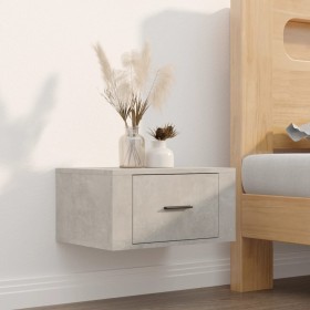 Betongrauer Wand-Nachttisch 50x36x25 cm von vidaXL, Nachttische - Ref: Foro24-816848, Preis: 38,43 €, Rabatt: %