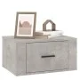 Mesita de noche de pared color gris hormigón 50x36x25 cm de vidaXL, Mesitas de noche - Ref: Foro24-816848, Precio: 37,96 €, D...