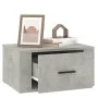 Mesita de noche de pared color gris hormigón 50x36x25 cm de vidaXL, Mesitas de noche - Ref: Foro24-816848, Precio: 37,96 €, D...