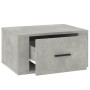 Mesita de noche de pared color gris hormigón 50x36x25 cm de vidaXL, Mesitas de noche - Ref: Foro24-816848, Precio: 38,43 €, D...
