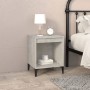 Mesita de noche gris hormigón 40x35x50 cm de vidaXL, Mesitas de noche - Ref: Foro24-821882, Precio: 35,31 €, Descuento: %