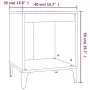 Concrete gray bedside table 40x35x50 cm by vidaXL, Nightstands - Ref: Foro24-821882, Price: 34,87 €, Discount: %
