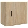 Mesitas de noche de pared 2 uds color roble Sonoma 50x30x47 cm de vidaXL, Mesitas de noche - Ref: Foro24-816871, Precio: 43,7...