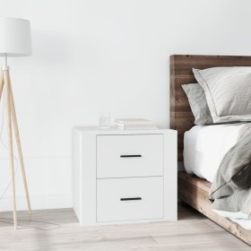 White nightstand 50x39x47 cm by vidaXL, Lockers and storage cabinets - Ref: Foro24-816704, Price: 58,07 €, Discount: %