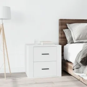 White nightstand 50x39x47 cm by vidaXL, Lockers and storage cabinets - Ref: Foro24-816704, Price: 57,32 €, Discount: %