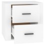 Weißer Nachttisch 50x39x47 cm von vidaXL, Schließfächer und Lagerschränke - Ref: Foro24-816704, Preis: 58,07 €, Rabatt: %