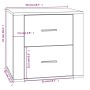 Weißer Nachttisch 50x39x47 cm von vidaXL, Schließfächer und Lagerschränke - Ref: Foro24-816704, Preis: 58,07 €, Rabatt: %