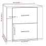 White nightstand 50x39x47 cm by vidaXL, Lockers and storage cabinets - Ref: Foro24-816704, Price: 57,32 €, Discount: %