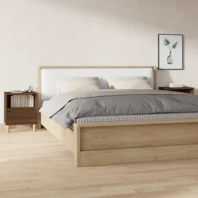 Nightstands 2 units brown oak 40x35x50 cm by vidaXL, Nightstands - Ref: Foro24-821809, Price: 62,38 €, Discount: %