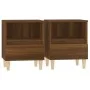 Mesitas de noche 2 unidades roble marrón 40x35x50 cm de vidaXL, Mesitas de noche - Ref: Foro24-821809, Precio: 62,47 €, Descu...