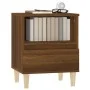 Mesitas de noche 2 unidades roble marrón 40x35x50 cm de vidaXL, Mesitas de noche - Ref: Foro24-821809, Precio: 62,47 €, Descu...