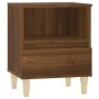 Mesitas de noche 2 unidades roble marrón 40x35x50 cm de vidaXL, Mesitas de noche - Ref: Foro24-821809, Precio: 62,47 €, Descu...