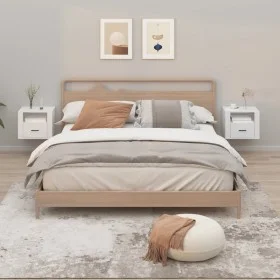 Wall-mounted bedside tables 2 units white 50x36x40 cm by vidaXL, Nightstands - Ref: Foro24-816881, Price: 70,01 €, Discount: %