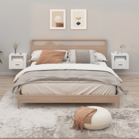 Wand-Nachttische 2 Stk. weiß 50x36x40 cm von vidaXL, Nachttische - Ref: Foro24-816881, Preis: 70,72 €, Rabatt: %