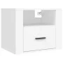 Wall-mounted bedside tables 2 units white 50x36x40 cm by vidaXL, Nightstands - Ref: Foro24-816881, Price: 69,97 €, Discount: %