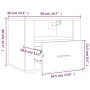 Wall-mounted bedside tables 2 units white 50x36x40 cm by vidaXL, Nightstands - Ref: Foro24-816881, Price: 69,97 €, Discount: %