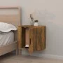 Wall-mounted bedside table in smoked oak color, measuring 50x30x47 cm. by vidaXL, Nightstands - Ref: Foro24-816874, Price: 34...