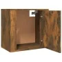 Wall-mounted bedside table in smoked oak color, measuring 50x30x47 cm. by vidaXL, Nightstands - Ref: Foro24-816874, Price: 34...