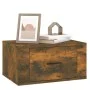 Wand-Nachttische, 2 Stück, Farbe Eiche geräuchert, 50 x 36 x 25 cm von vidaXL, Nachttische - Ref: Foro24-816851, Preis: 47,41...